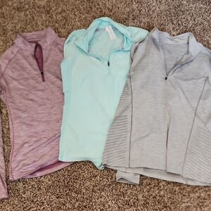 Asics Light Purple Quarter-Zip Pullover